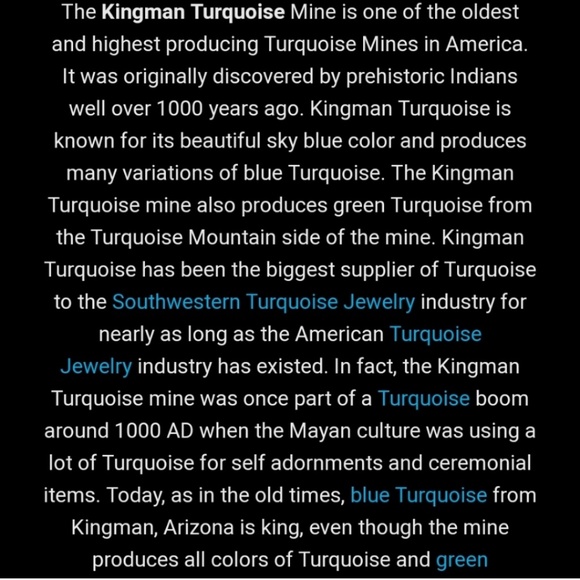 Kingman Turquoise Sterling Silver Pendant - Picture 8 of 12